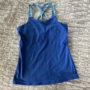 Ivivva girls size 12 tank blue